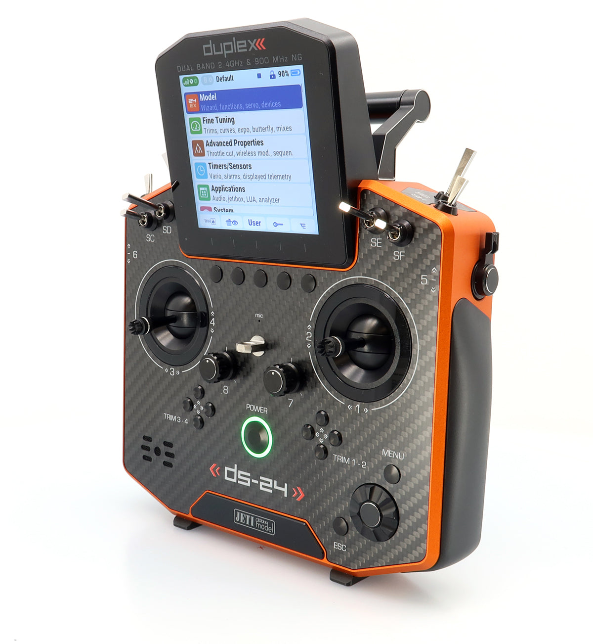 DS-24 II. - Carbon Line Orange anodized