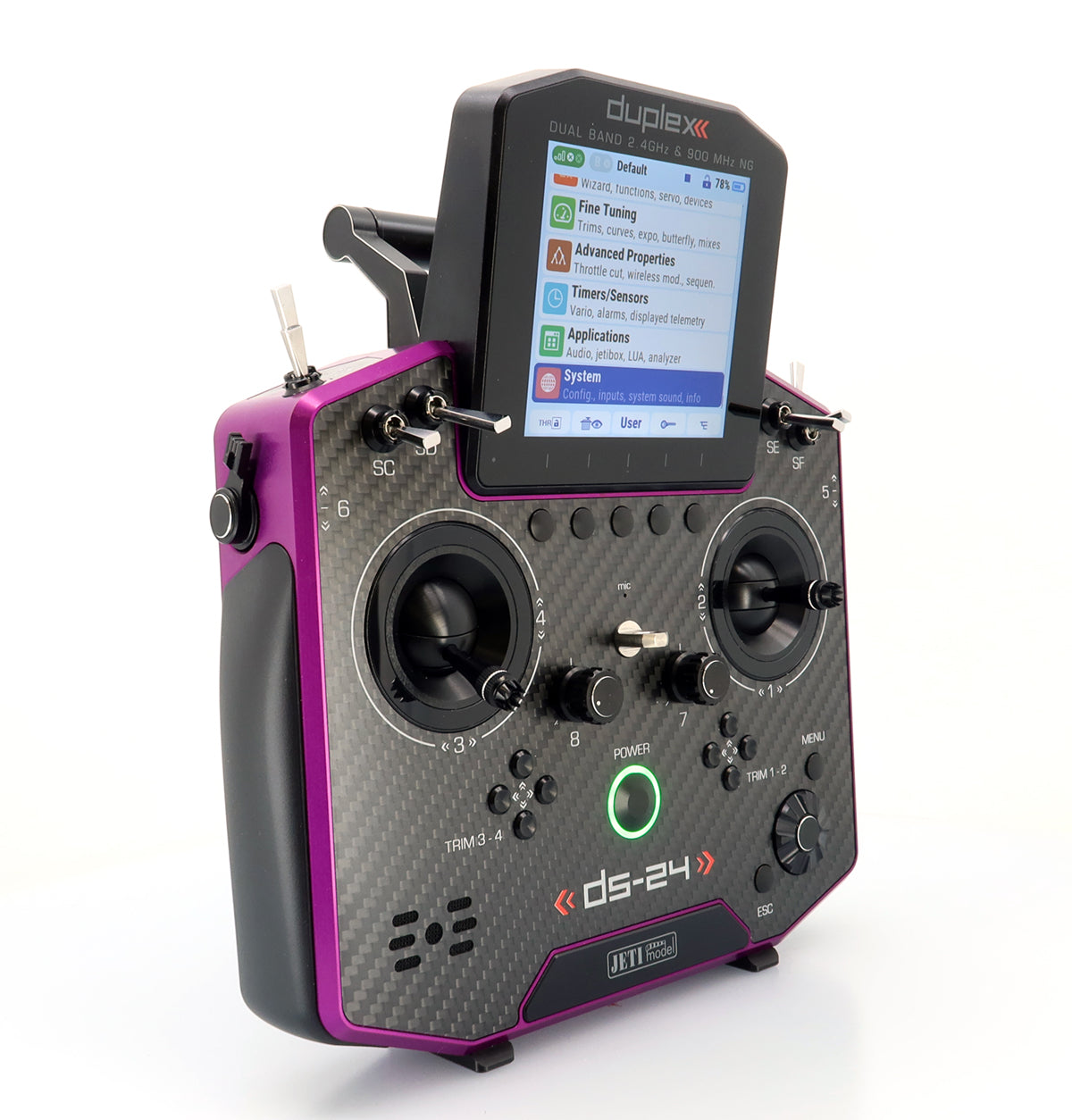 DS-24 II. - Carbon Line Purple anodized